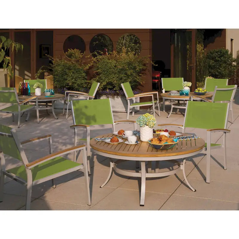 Oxford Garden Travira 5 Piece Cafe Set, Natural Tekwood