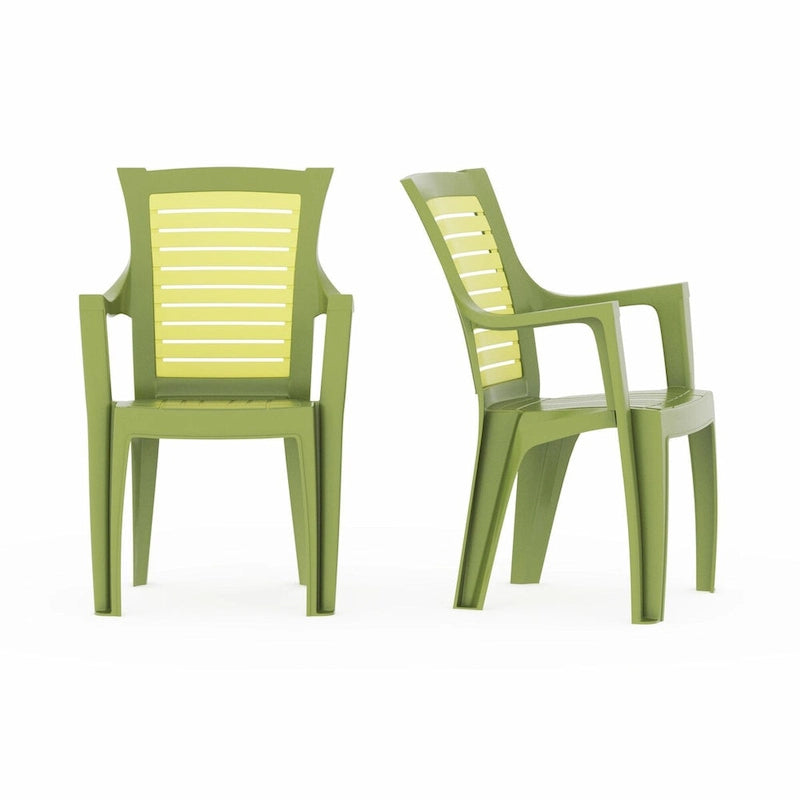Ozetta Patio Chairs (Set of 2), Green