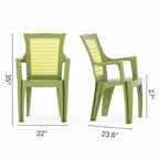 Ozetta Patio Chairs (Set of 2), Green