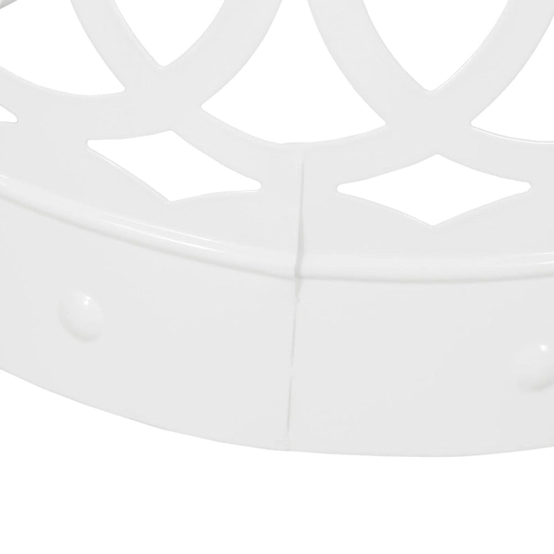 Metal End Table Outdoor Lace Cut Iron Side Table by Christopher Knight Home