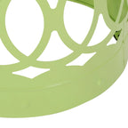 Metal End Table Outdoor Lace Cut Iron Side Table by Christopher Knight Home