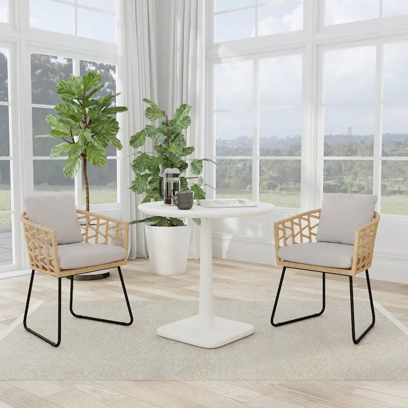 Classic Home Paulina 31     Concrete Outdoor Bistro Table in White