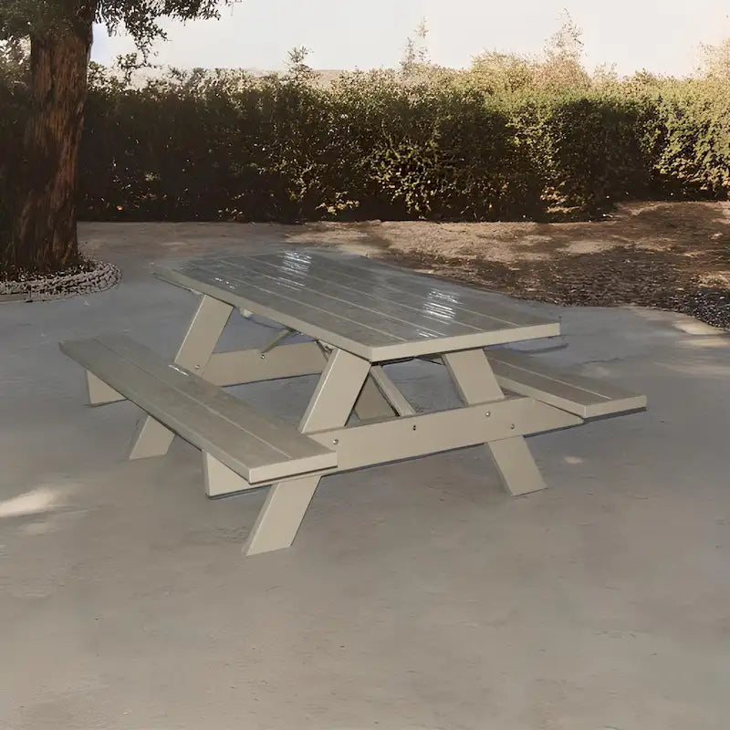 Mocha Vinyl Picnic Table - 6ft