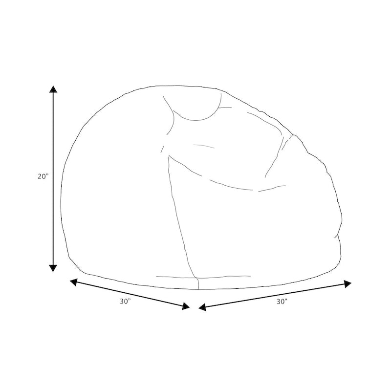 Sorra Home Sunbrella Outdoor Bean Bag