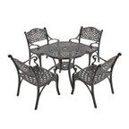 5-Piece Cast Aluminum Patio Dining Set