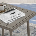 5-Piece Aluminum Patio Conversation Set with End Table and Cushions