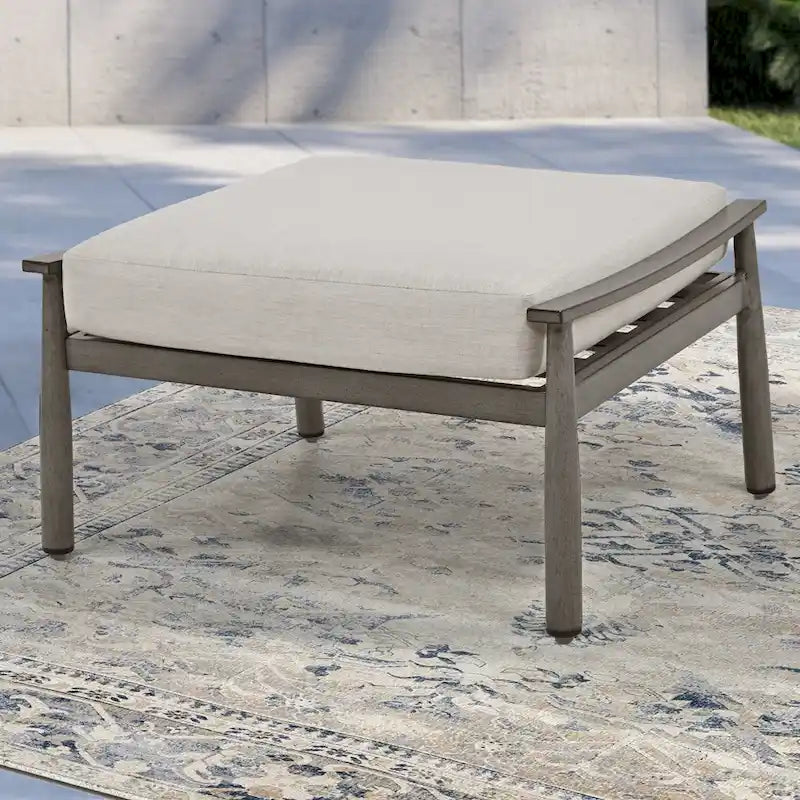 5-Piece Aluminum Patio Conversation Set with End Table and Cushions