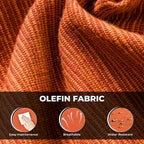 HOOOWOOO 13-piece Grey Wicker Patio Furniture Outdoor Sectional Set with Fire Pit