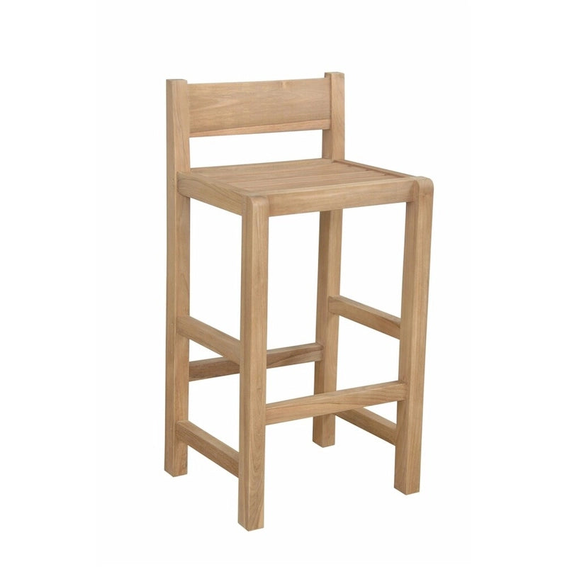 Sedona Teak Outdoor Bar Stool - N/A