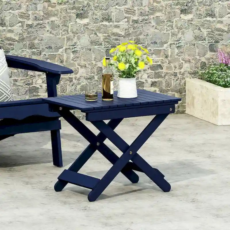Outdoor Folding Wooden Side Table