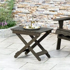 Outdoor Folding Wooden Side Table
