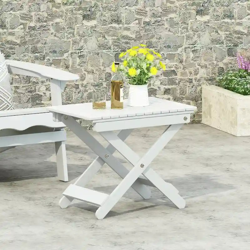 Outdoor Folding Wooden Side Table