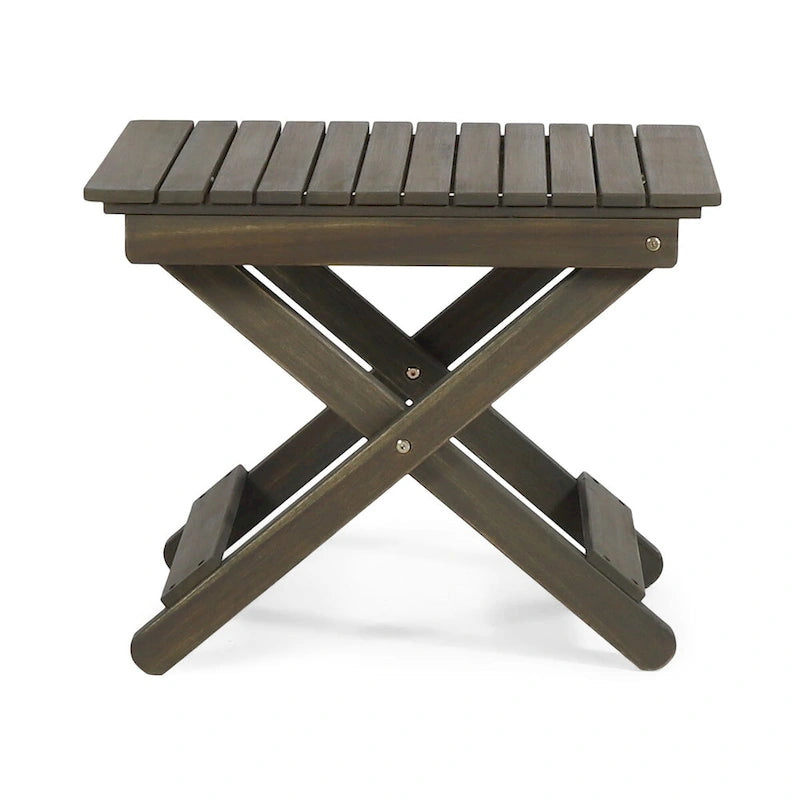 Outdoor Folding Wooden Side Table