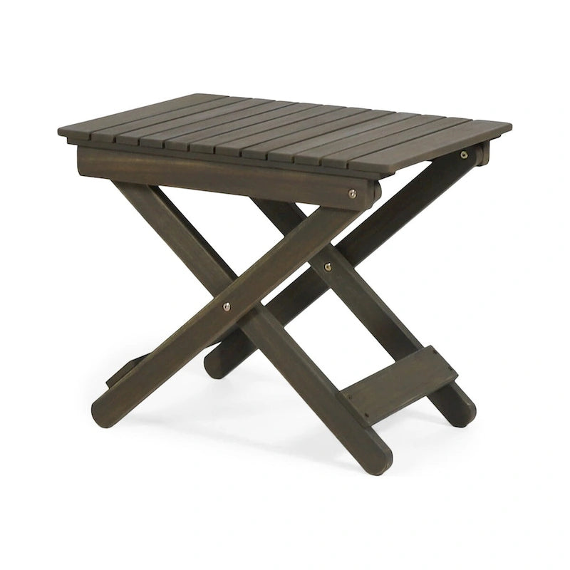 Outdoor Folding Wooden Side Table