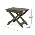 Outdoor Folding Wooden Side Table