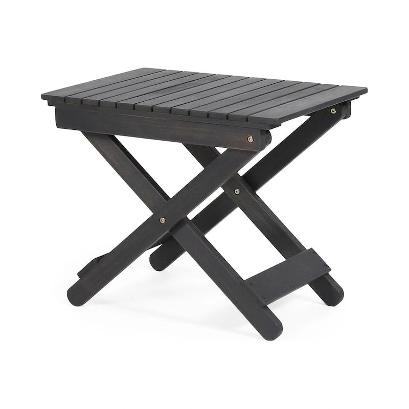 Outdoor Folding Wooden Side Table