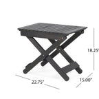 Outdoor Folding Wooden Side Table