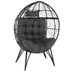 Outdoor Wicker Egg Chair with Cushion