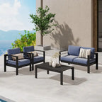 Royalcraft 4 Piece Aluminum Outdoor Sectional Seating Group