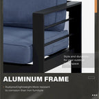 Royalcraft 4 Piece Aluminum Outdoor Sectional Seating Group