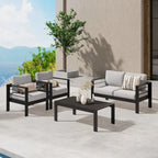 Royalcraft 4 Piece Aluminum Outdoor Sectional Seating Group