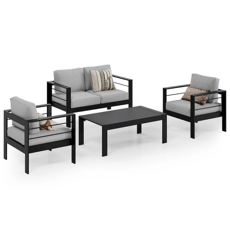 Royalcraft 4 Piece Aluminum Outdoor Sectional Seating Group