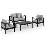 Royalcraft 4 Piece Aluminum Outdoor Sectional Seating Group