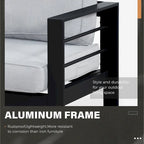 Royalcraft 4 Piece Aluminum Outdoor Sectional Seating Group