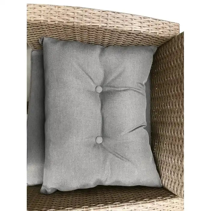 Outdoor, Patio Furniture Sets, 4 Piece Conversation Set Wicker Ratten Sectional Sofa with Seat Cushions