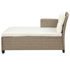 Outdoor, Patio Furniture Sets, 4 Piece Conversation Set Wicker Ratten Sectional Sofa with Seat Cushions