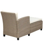 Outdoor, Patio Furniture Sets, 4 Piece Conversation Set Wicker Ratten Sectional Sofa with Seat Cushions