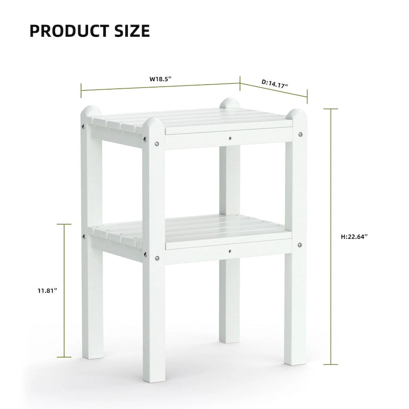 Outdoor Side Table in HDPE for Your Patio or Garden