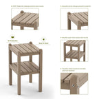 Outdoor Side Table in HDPE for Your Patio or Garden