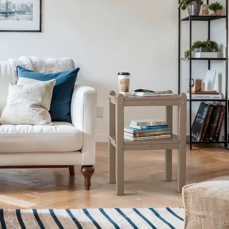 Outdoor Side Table in HDPE for Your Patio or Garden