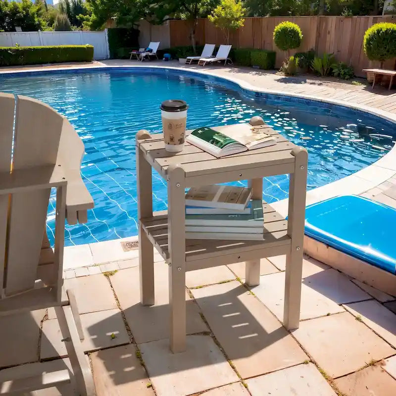 Outdoor Side Table in HDPE for Your Patio or Garden