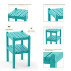 Outdoor Side Table in HDPE for Your Patio or Garden