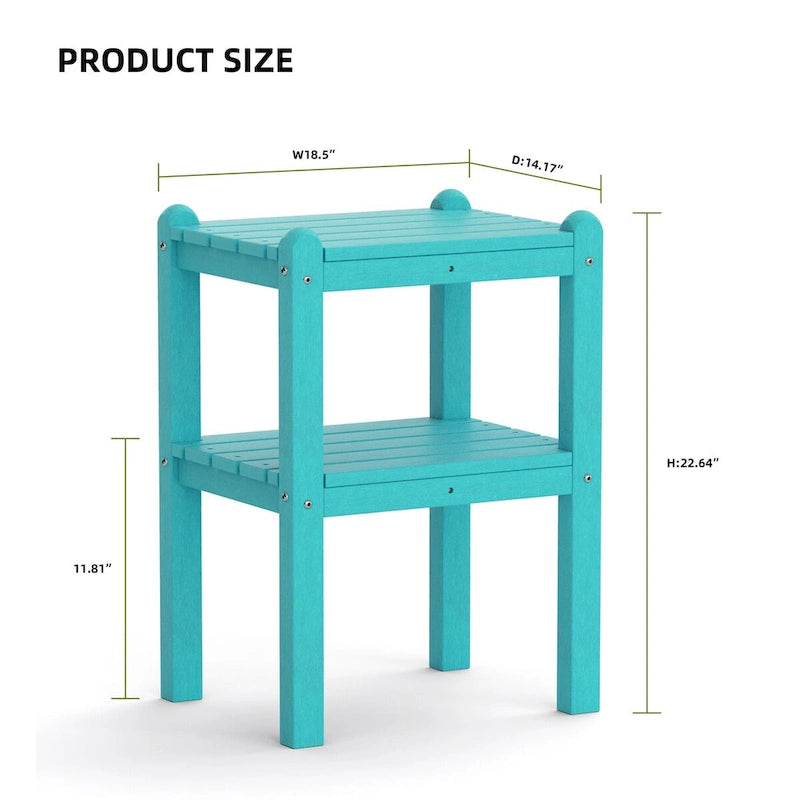 Outdoor Side Table in HDPE for Your Patio or Garden