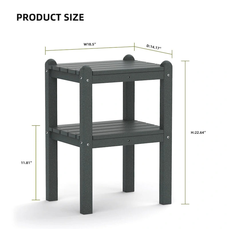 Outdoor Side Table in HDPE for Your Patio or Garden
