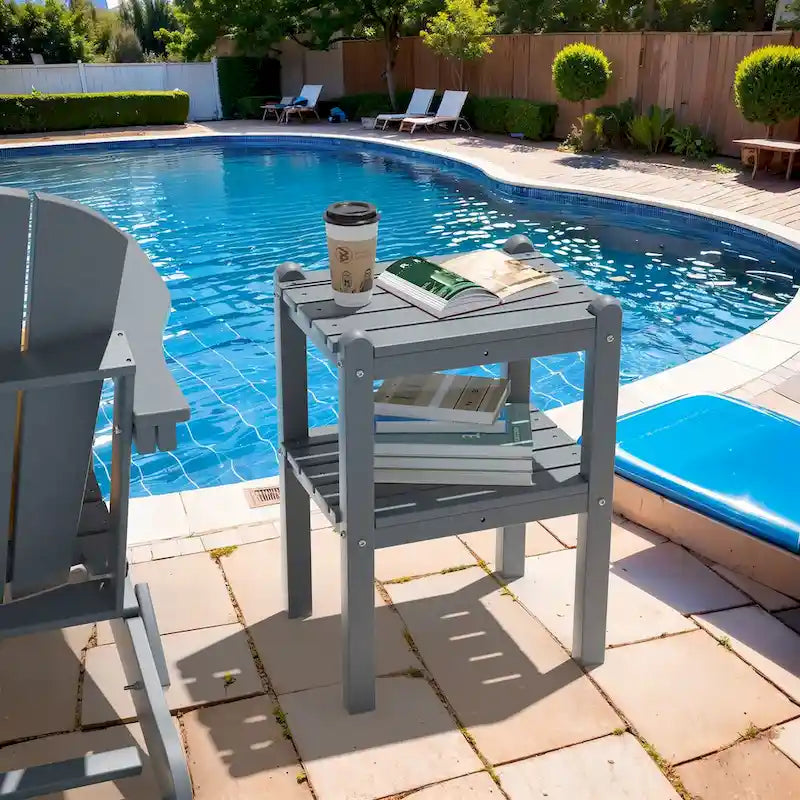 Outdoor Side Table in HDPE for Your Patio or Garden