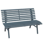 Outsunny 48.5     Garden Bench with Slatted Seat