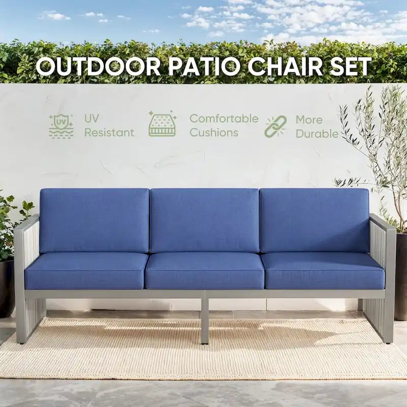 Patio Wicker Sofa Deep Seat Sofa Set