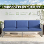 Patio Wicker Sofa Deep Seat Sofa Set