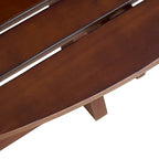 8-Person Wooden Picnic Benches Outdoor Round Table