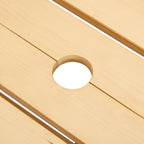 8-Person Wooden Picnic Benches Outdoor Round Table