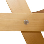 8-Person Wooden Picnic Benches Outdoor Round Table