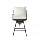 Iron Bar Stool W/Cushions