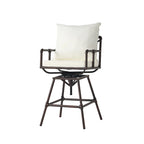 Iron Bar Stool W/Cushions