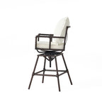Iron Bar Stool W/Cushions