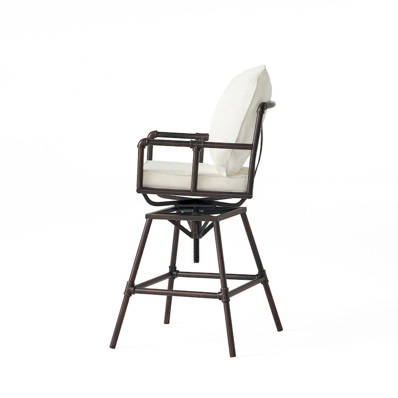 Iron Bar Stool W/Cushions