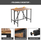 10-Piece Outdoor Wicker Bar Set